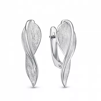 Серьги с1201998 Серебро Без вставок 2,65 Flora