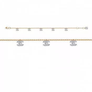 Браслет 7704691 Золото Фианит 2,85 CHANEL's lines