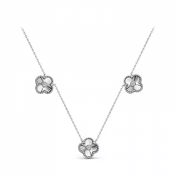 Колье с0704582 Серебро Фианит 4,04 Violet