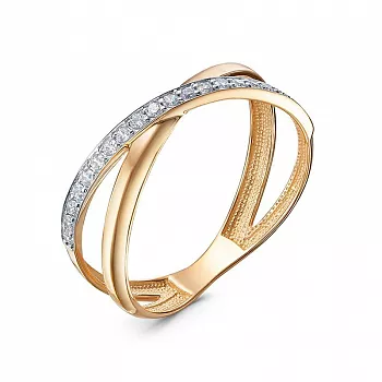 Кольцо 1100966 Золото Фианит 1,77 InStyle