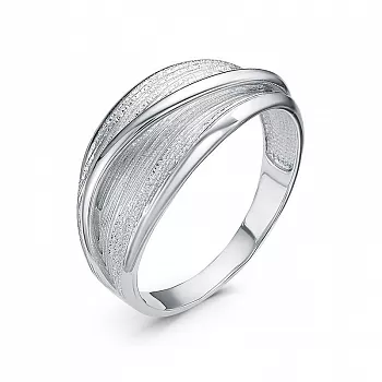 Кольцо с1102033 Серебро Без вставок 2,45 Flora