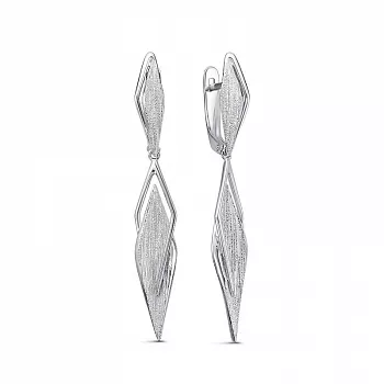 Серьги с2202080 Серебро Без вставок 3,9 Flora
