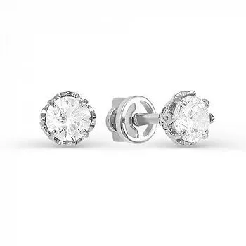 Серьги с052097 Серебро Фианит 2,07 