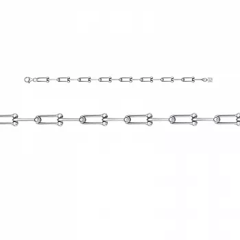 Браслет с7703617/18,0 Серебро Фианит 5,14 MUST HAVE