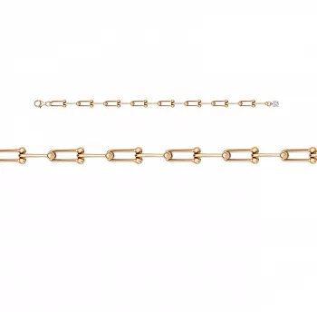 Браслет 7703617/19,0 Золото Фианит 5,96 MUST HAVE