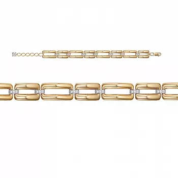 Браслет 7700407 Золото Фианит 8,3 CHAIN
