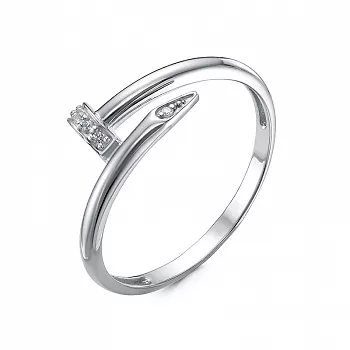Кольцо с1104063 Серебро Фианит 0,95 Cartier style