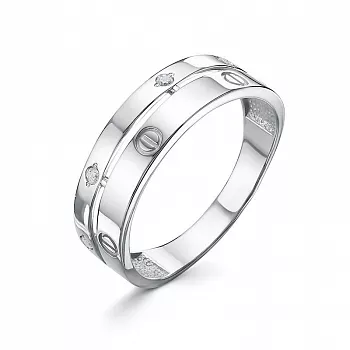 Кольцо с1104441 Серебро Фианит 1,91 Cartier style