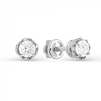 Серьги б052082 Золото Фианит 1,74 