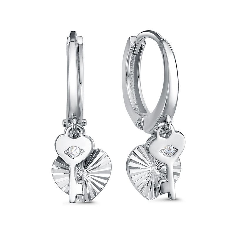 Серьги с1203883 Серебро Фианит 1,92 MUST HAVE