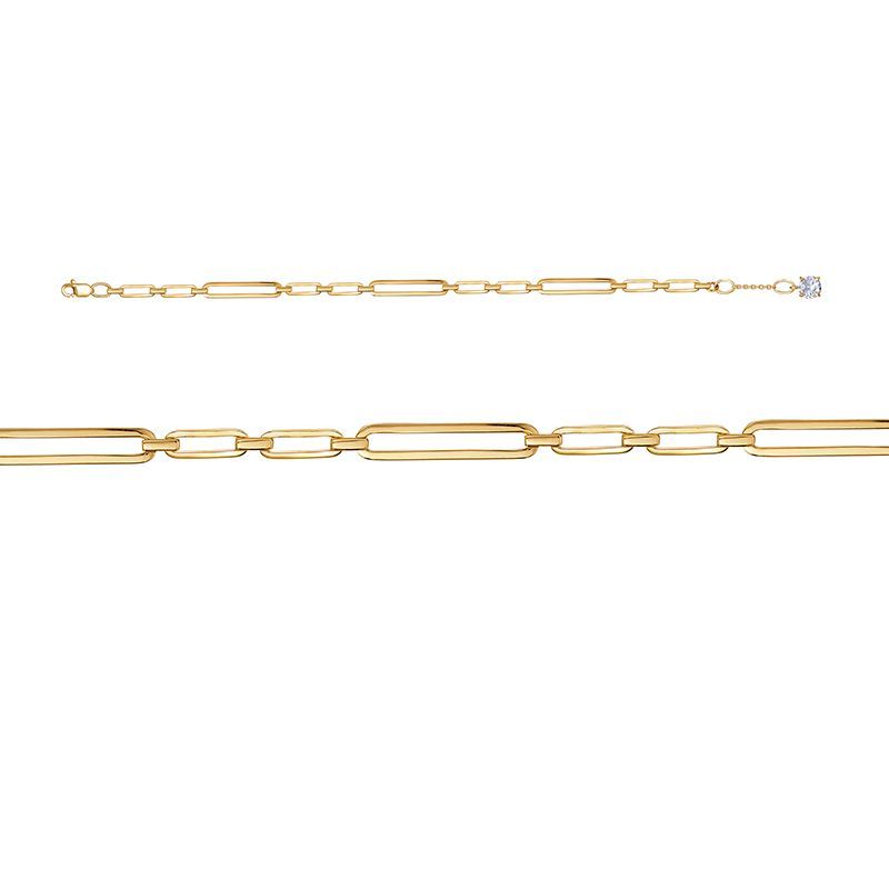 Браслет л7704592/17,5 Золото Фианит 2,51 CHAIN