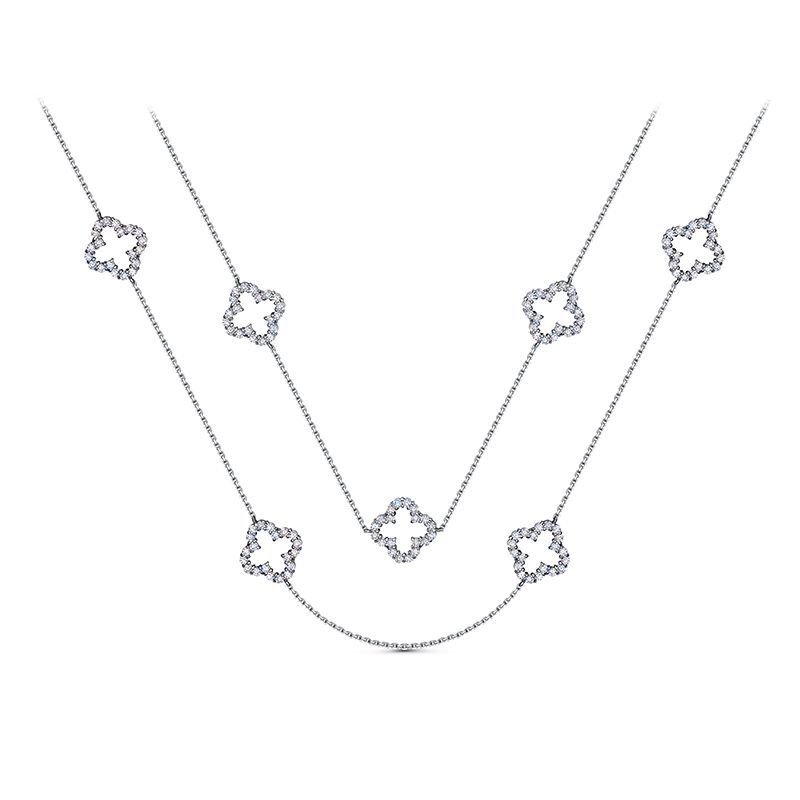 Колье с0703931 Серебро Фианит 8,8 Violet new