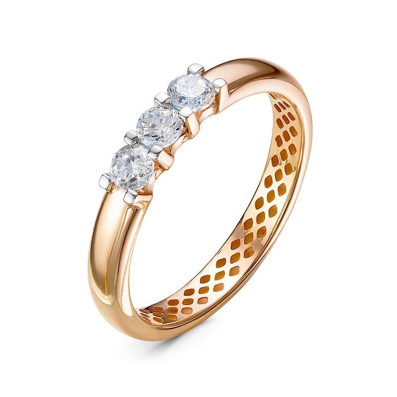 Кольцо дф1101863р Золото Фианит 1,7 InStyle Delta Luxe