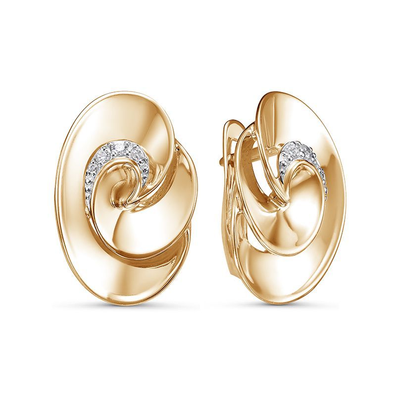 Серьги с1200267пз Серебро Фианит 2,66 MONRO