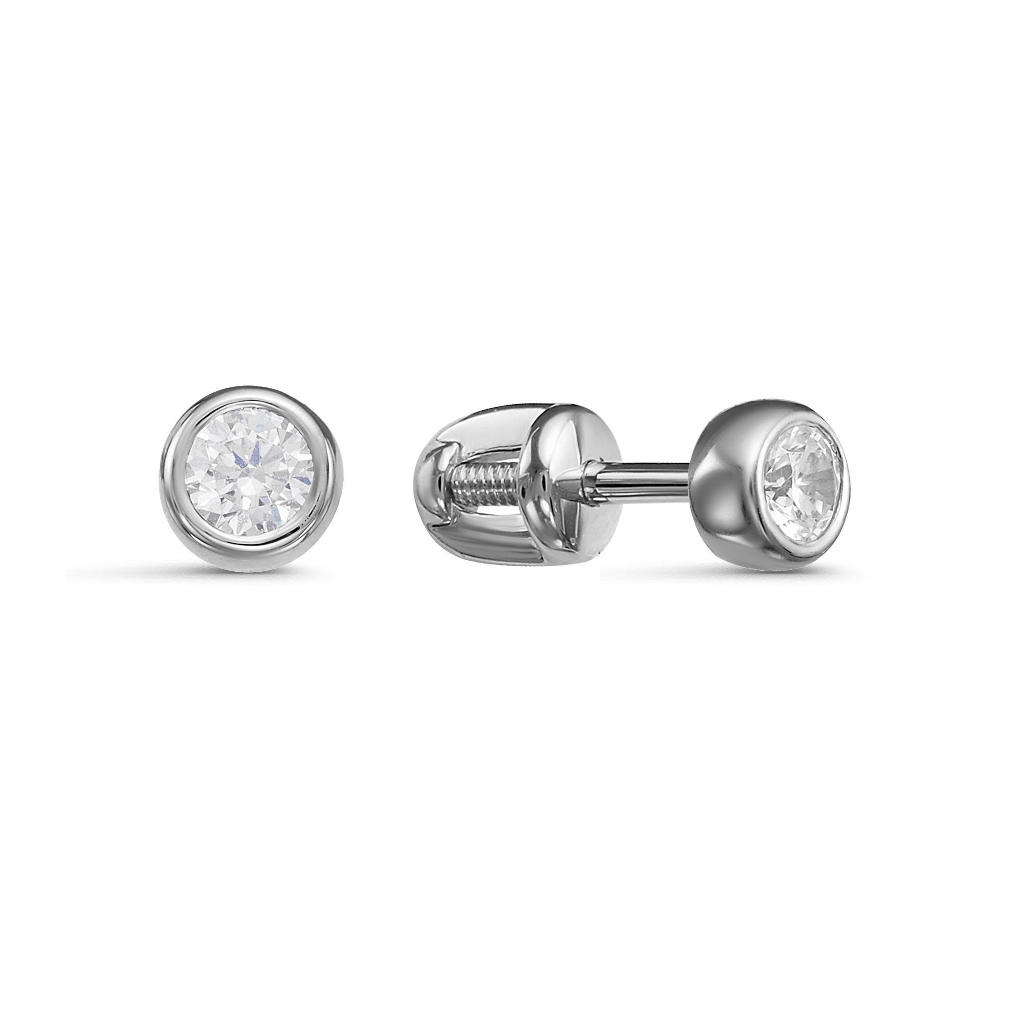 Серьги БР150076р Золото Бриллиант 1,03 