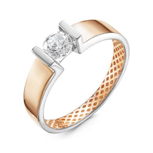 Кольцо дф110058р Золото Фианит 1,79 DELTA LUXE ONE