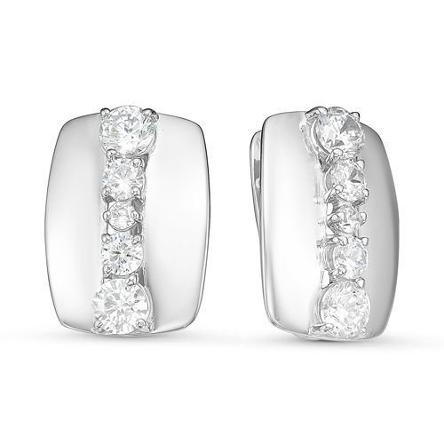 Серьги с126015 Серебро Фианит 3,51 