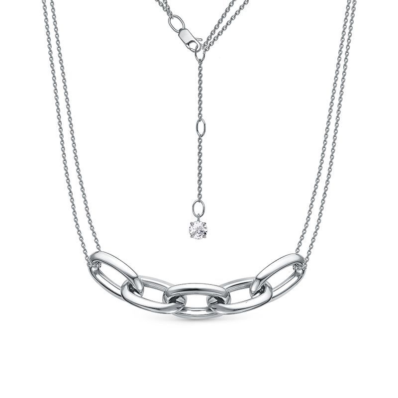 Колье с0705193 Серебро Фианит 7,19 CHAIN