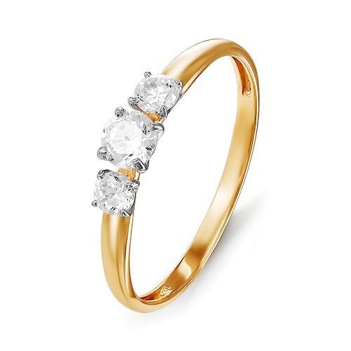 Кольцо 114552 Золото Фианит 0,99 InStyle
