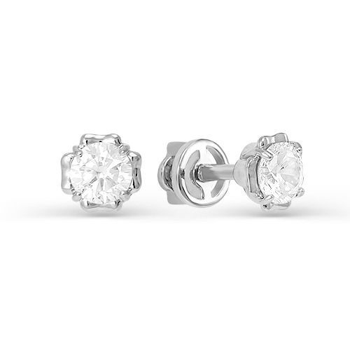 Серьги с052089 Серебро Фианит 1,84 