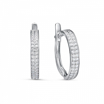 Серьги с1204244 Серебро Фианит 2,46 MUST HAVE