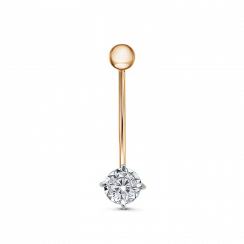 Пирсинг 190168 Золото Фианит 0,88 DIAMOND EFFECT