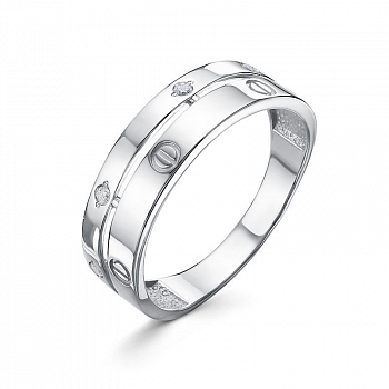 Кольцо с1104441 Серебро Фианит 1,91 Cartier style