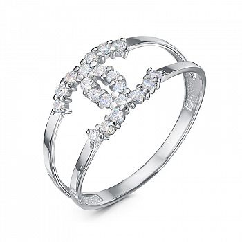 Кольцо с1104736 Серебро Фианит 1,35 CHANEL's lines